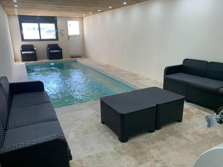 Villa Piscine/Spa Prive Interieur 33° Zoo De La Fleche 24H Du Mans エクステリア 写真